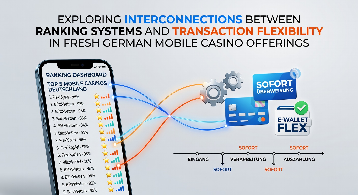 Darstellung moderner mobiler Casino-Schnittstellen mit flexiblen Zahlungsoptionen und Ranglisten-Elementen in deutschen Angeboten