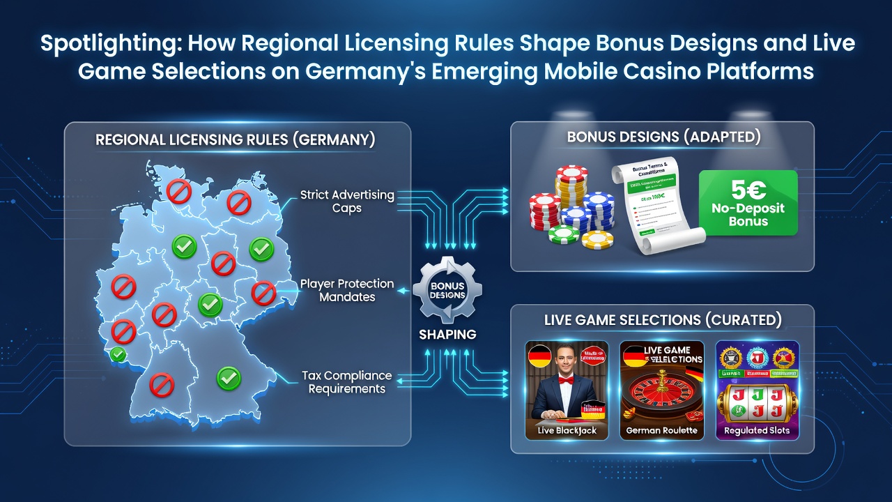 Mobile Casino Plattform mit Fokus auf Lizenzierung und Spielauswahl in Deutschland