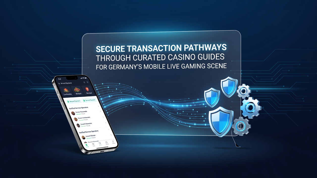 Illustration sicherer Transaktionswege in mobilen Live-Casinos mit Fokus auf deutsche Regulierungen und Guides